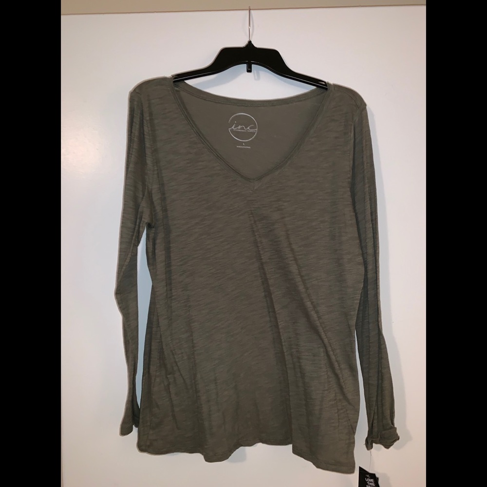 Olive green long sleeve shirt